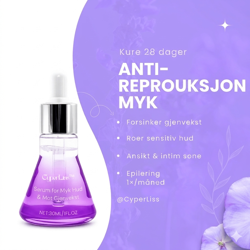 Serum for myk hud og mot hårvekst – Naturlig pleie basert på Cyperus rotundus